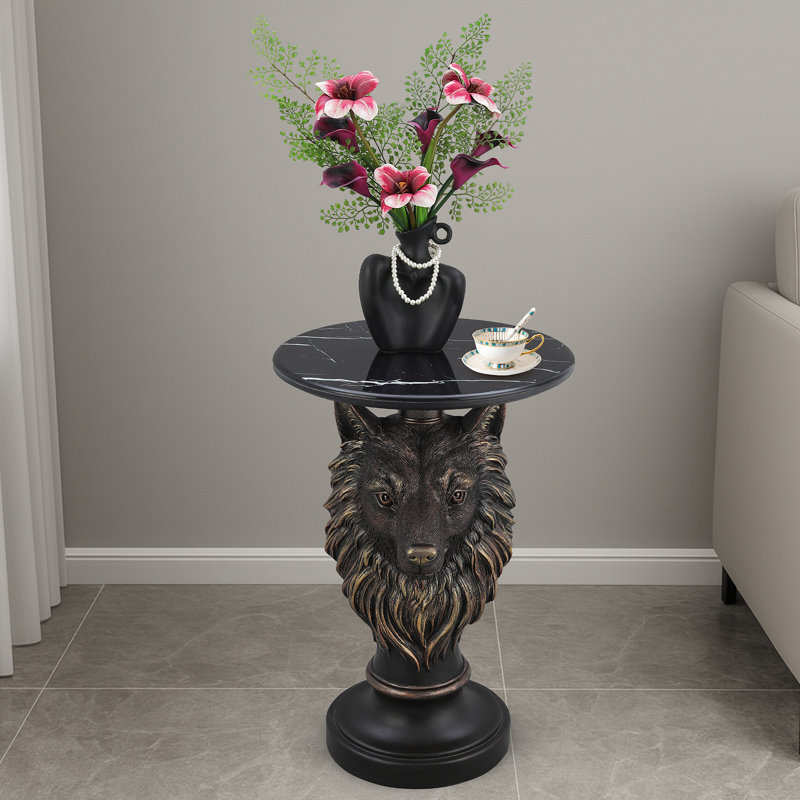 Table d'appoint tête de loup