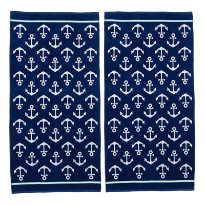 Rollinsville 100% Cotton Midweight Jacquard Beach Towel