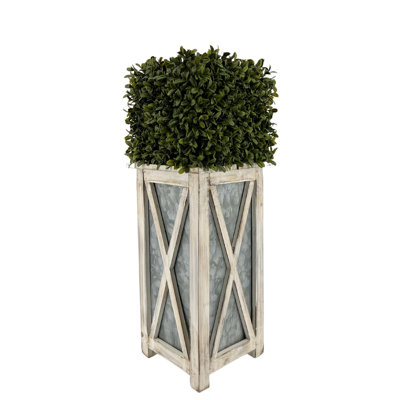 Topiaire de cyprès artificiel en pot