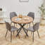 Vintage Style Dining Table - Round Table  For 4 To 6 People - 100 X 77 Cm (W X H)-272049774