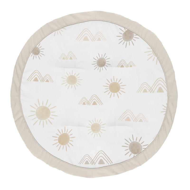 Tapis de jeu Desert Sun and Mountain, Beige