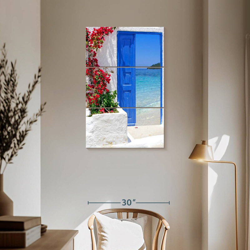 Lilie Beachside Greek Door, 57" H x 36" W