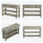 47.2" Entryway Table, Console Table With 2 Storage Drawers, 3 Tier Farmhouse Wooden Sofa Table, Hallway Table for Entryway, Living Room-Grey