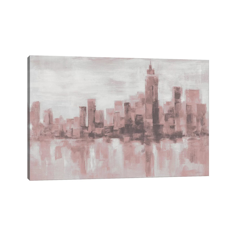 Misty Day in Manhattan - giclée sur toile tendue avec châssis, H 12 po x l 18 po
