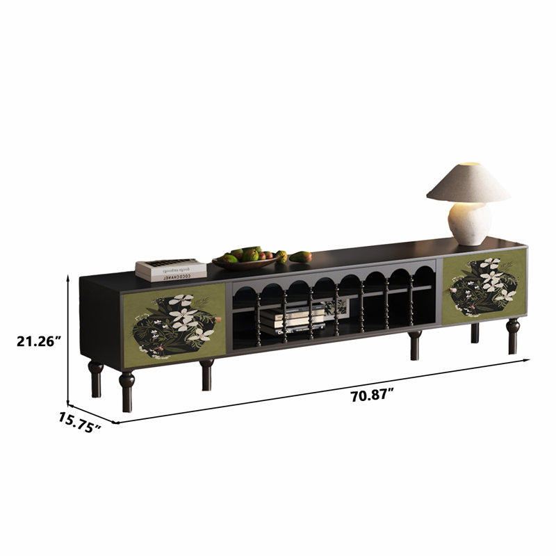 Meuble télé 70,87 po, H 21,26 po x l 70,87 po x P 15,75 po