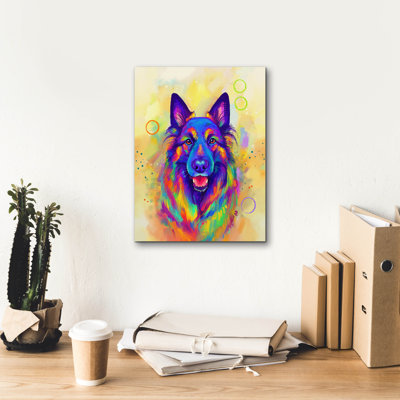 «Pop Art German Shepherd 2» par Furbaby Affiliates, art mural