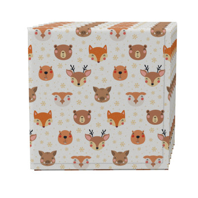 Cotton Twill No Pattern Square Napkin