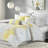 Printed Comforter Set Taupe Grey/Yellow
