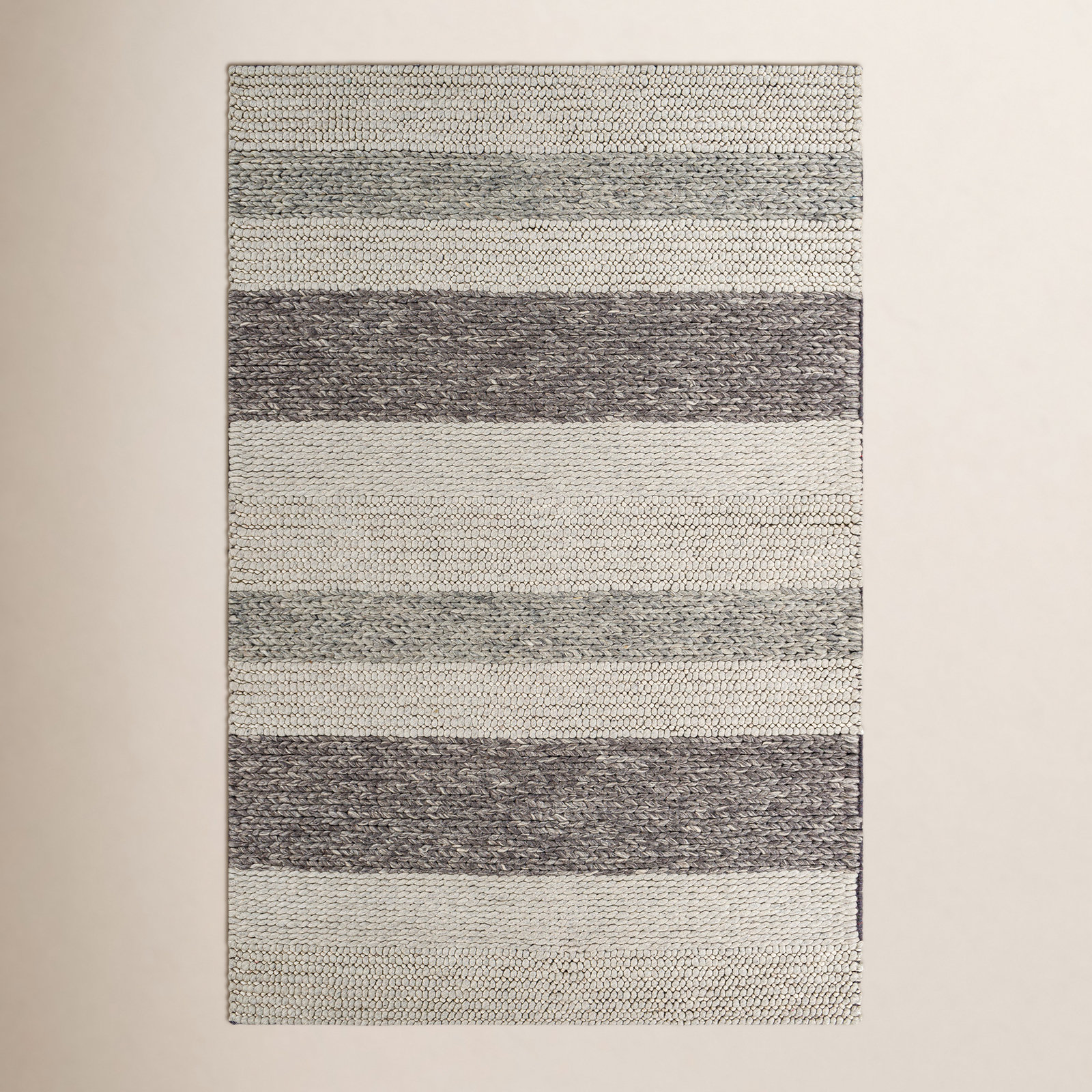 Norham Hand-Woven Striped Rug, Rectangle 8' x 10'
