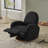 Boucle Fabric 360 Swivel and Glider Recliner Chair-2081748628