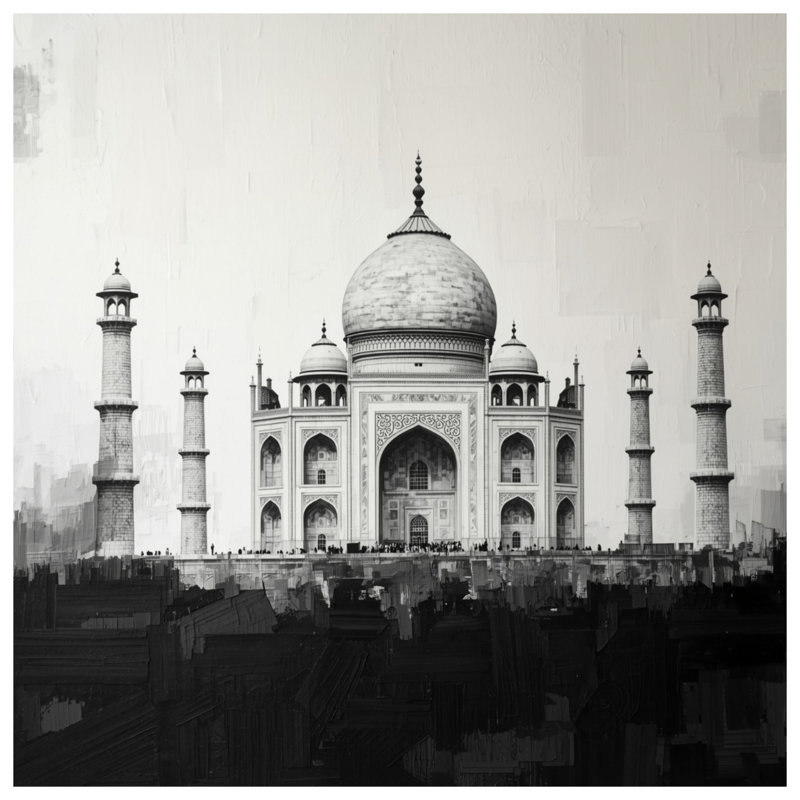Couvertures Taj Mahal Architecture, L 60 po x H 80 po
