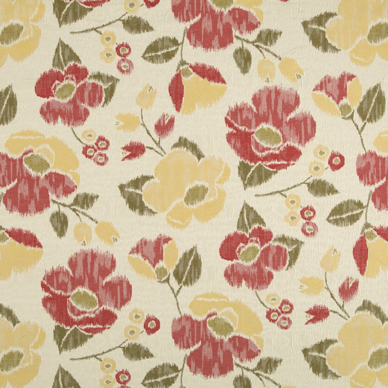 Tissu Robert Allen @Home Vivid Posey, Corail
