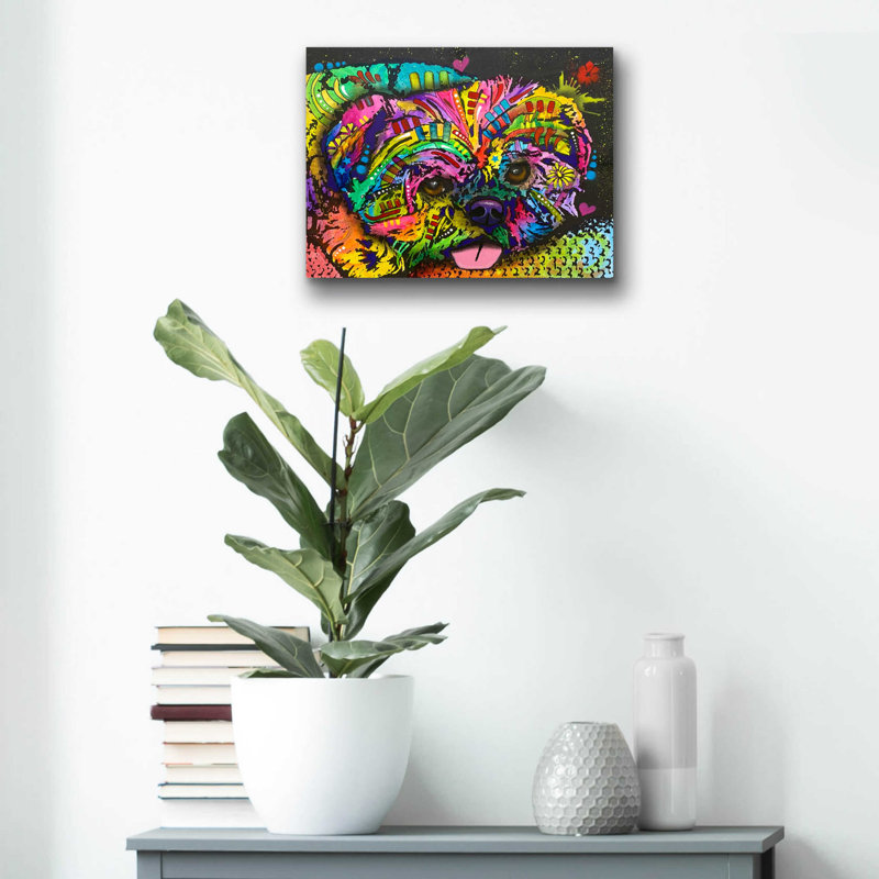 " Pooped Pupper " by Dean Russo, 12" H x 16" W x 0.13" D
