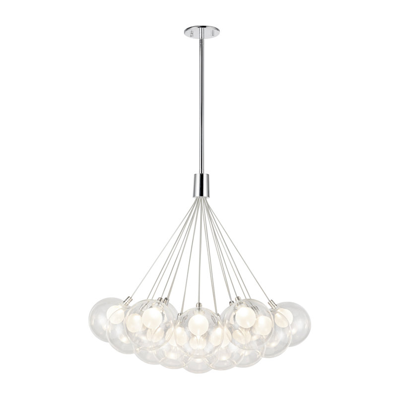 Lustre sphérique unique à 19 lumières DEL Bolla