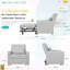 Upholstered Linen Convertible Chair-1085969183
