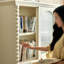 Bibliothèque de luxe de style français