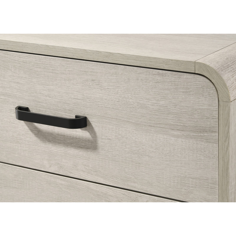 Meuble de rangement en bois blanc antique antique 1 pièce avec 5 tiroirs