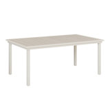 Berlin Gardens Vida Aluminum Matte White Base 73″ Dining Table