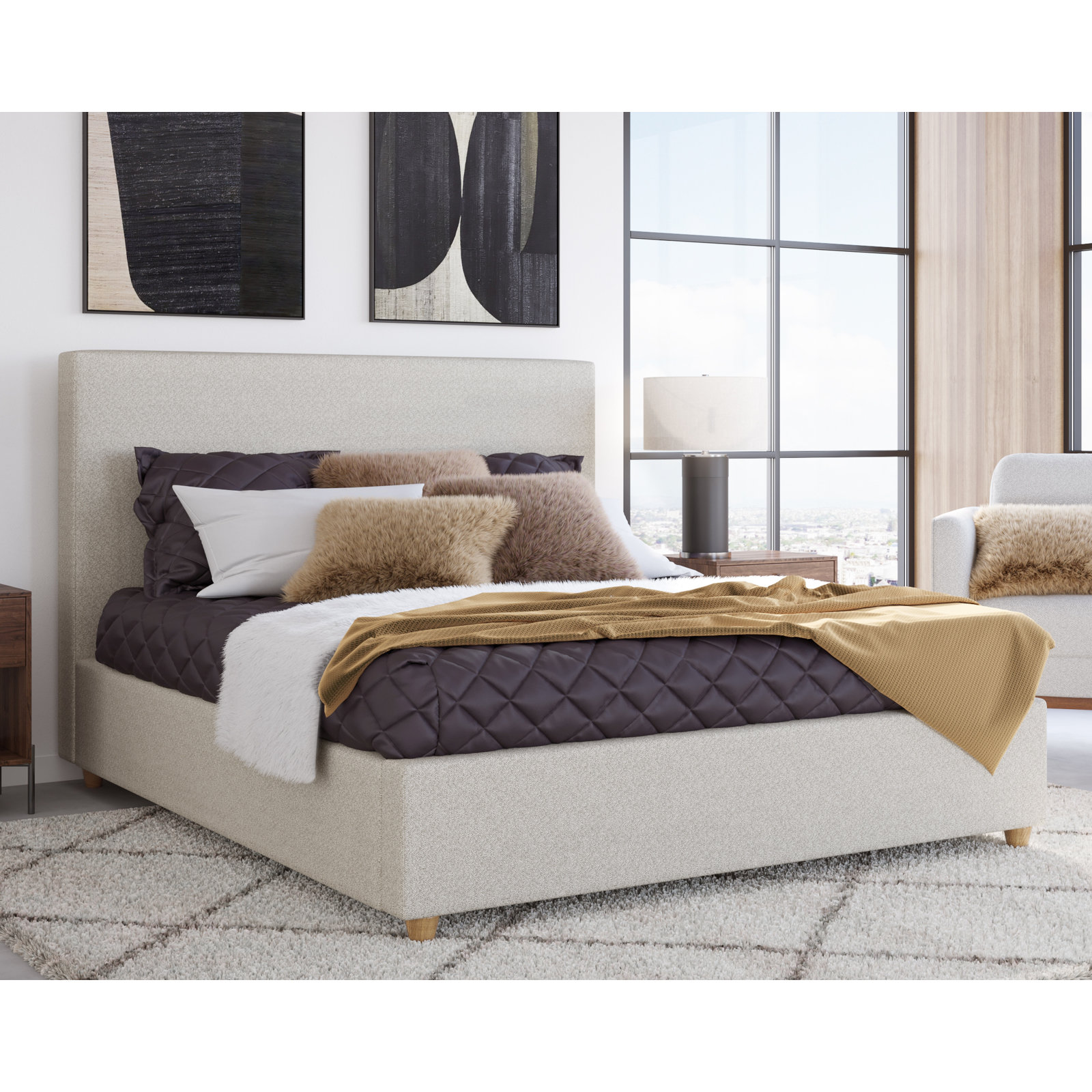 Alie Upholstered Headboard, California King