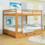 Lit superposé au-dessus de grand lit en bois avec lit gigogne simple TG-335200706