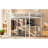 White Wood-Grain, Queen Size, Loft Bed, Wardrobe, Desk, Storage, Smooth Assembly Queen, Space, Sleeping Space