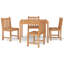 Bosarge 4 - Person Teak Patio Dining Set with Square Table