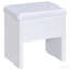 Coiffeuse blanche avec miroir et tabouret