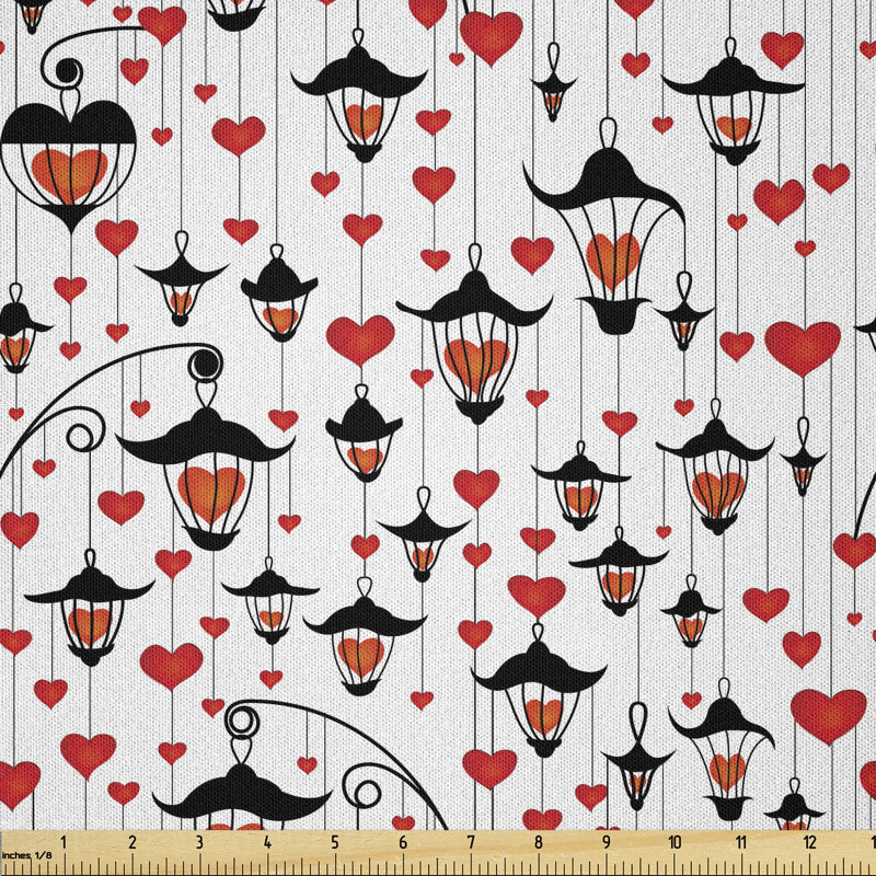 Baca Lanterns and Heart for Valentine's Day Small Lamp Classic Antique Fabric