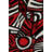Abstract Geometric Wallpaper Red Removable Modern Wall Double Roll