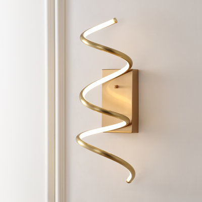 Senduk Scribble Modern Metal Integrated LED Vanity Light Sconce