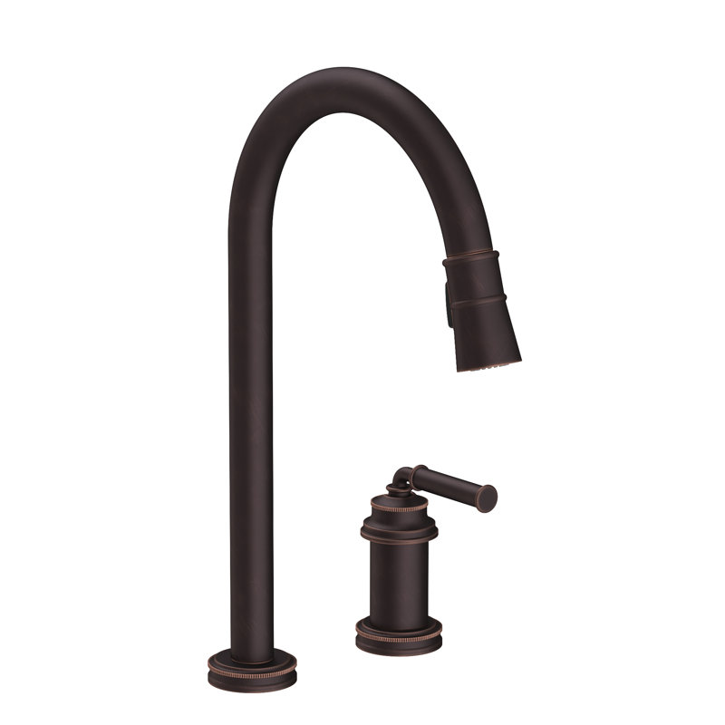 Taft Single Handle Pull Down Kitchen Faucet, Venetian Bronze
