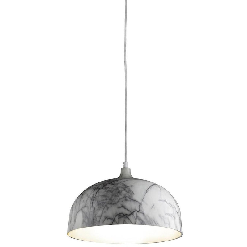 Romona 1 - Light White Dome Pendant