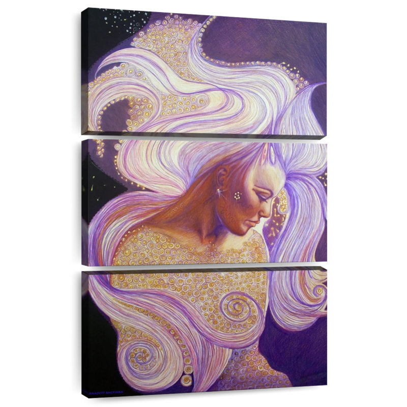 Leisha Abstract Angel, 57" H x 36" W