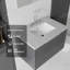 Floating Bathroom Vanity with Soft-Close Door, Cultured Marble Countertop, and Durable Plywood Construction-131647583-131647584