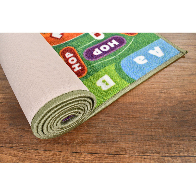 Looney Tunes Educational Hopscotch Kids Rug with ABCs and Numbers