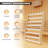 Canadian Hemlock S-Curve Sauna Backrest - Ergonomic Wood Support For Home Spa
