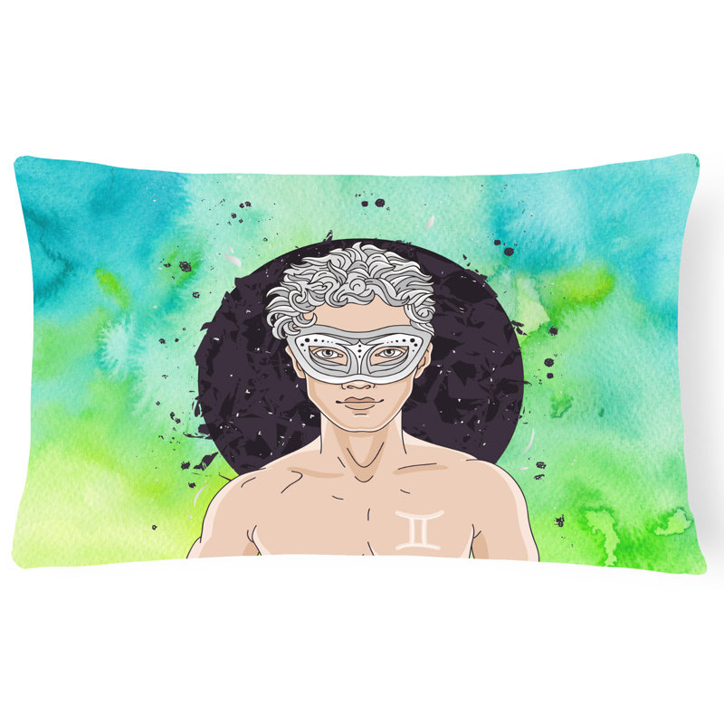Coussin lombaire à enseignes de zodiac gemini