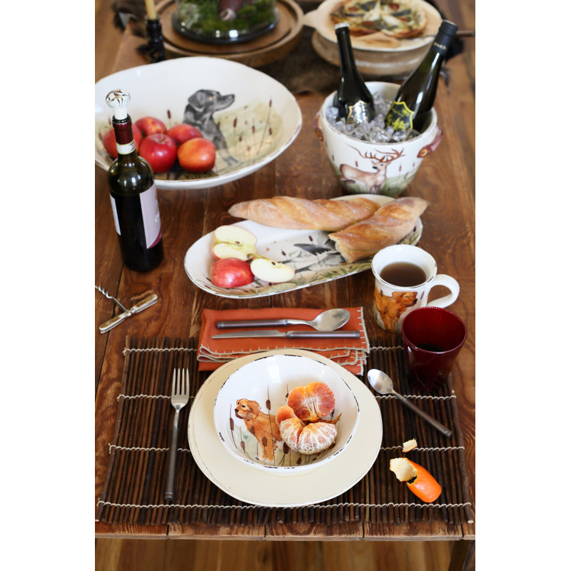 Wildlife Geese Small Oval Platter