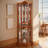 Rolip  Corner Lighted Curio Cabinet with Adjustable Shelves-1564600962