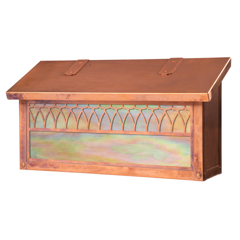 Boîte aux lettres murale Abingt, Or irisé, Vieux sou