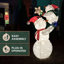 L'allée des fêtes de 6 pi Décoration de bonhomme de neige avec lumières DEL