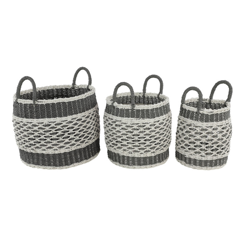 Bay Isle Home™ Plastic Decorative Basket, Gray