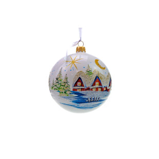 Victoria Bella 6'' Glass Ball Ornament (Set of 6)