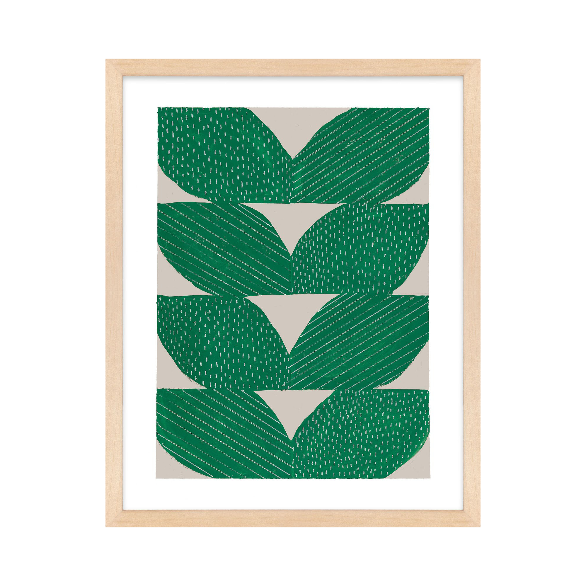 Chevron by Andrea Stokes, 30" H x 24" W x 1.25" D, Brown