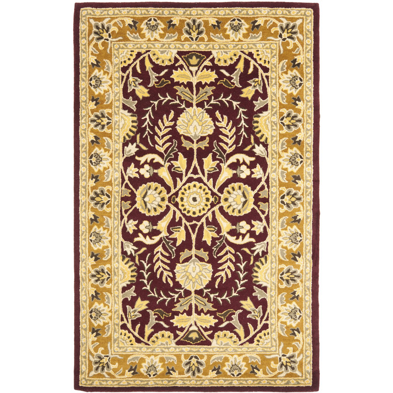 Gorham Hand Tufted Wool Oriental Rug, Rectangle 4' x 6'