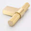 Modern Solid Brass Knurled T-Bar With Rectangular Base