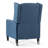 Comfortable Blue Recliners With Modern Wing Design