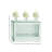15'' H Glass Tabletop Candelabra