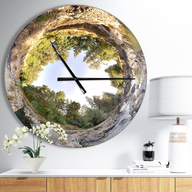 Wild River Tube - Horloge murale moderne, Moyen