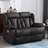 Manual Reclining Loveseat Sofa - Double Loveseat Recliner Chair with Side Pockets for RV Couch/Motorhomes/Living Room-682073087